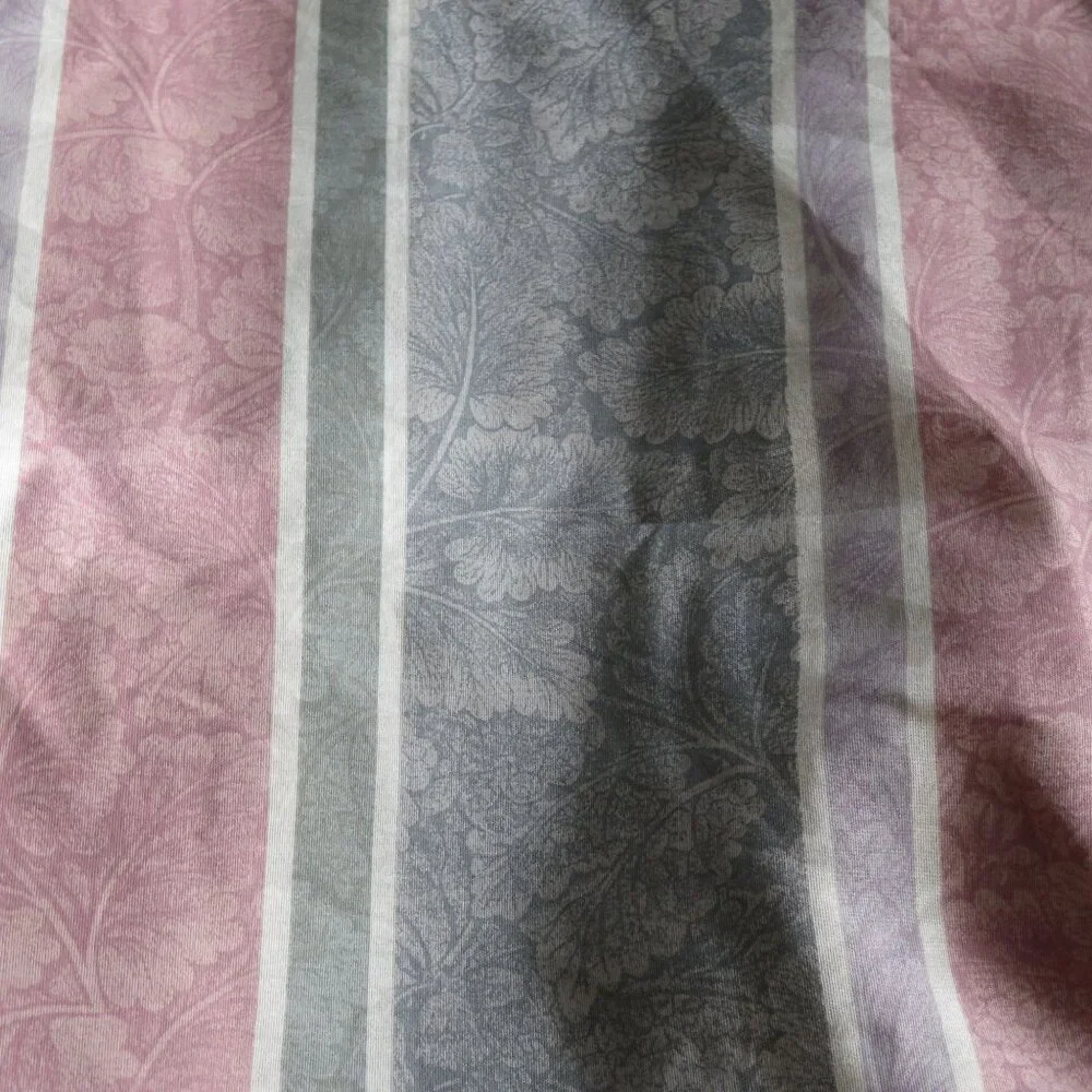 Vintage Floral Striped King Size Bed Skirt Multicolor 14.5